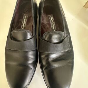 Salvatore Ferragamo Classic Black Slip-On Loafers
